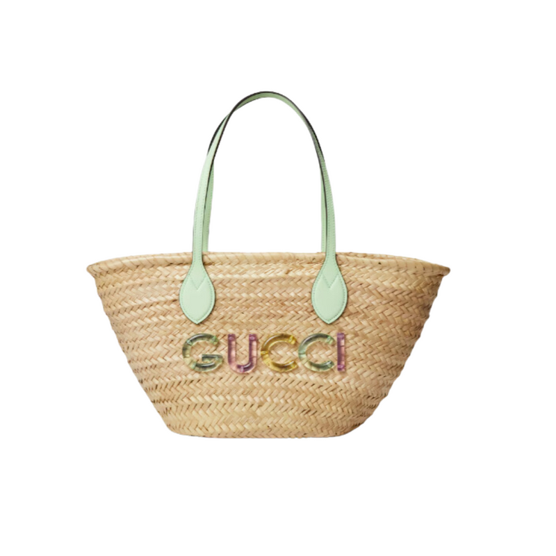 Bolsa de palha Gucci