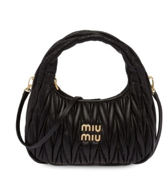 Bolsa Hobo Miu Miu Wander Matelassê Mini