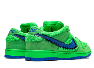 Tênis SB Dunk Low "Grateful Dead-Green Bear"