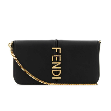 Clutch Fendigraphy de couro