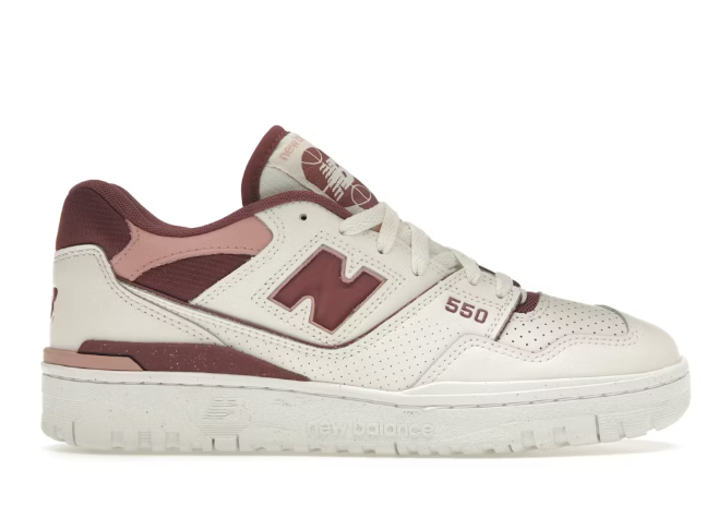 New Balance 550  Burdeos lavados