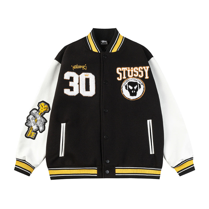 Jaqueta Stussy x Goldie Metalheadz Varsity