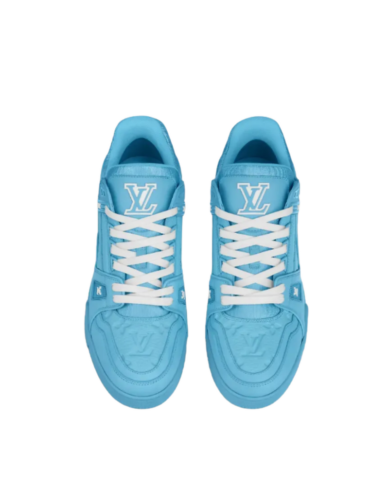 Louis Vuitton Trainer Low Embossed Monogram Blue